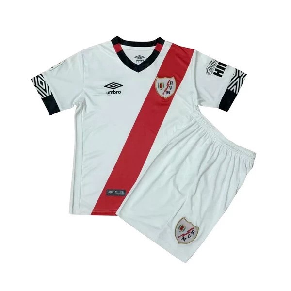 Camiseta Rayo Vallecano 1ª Kit Niños 2020 2021 Blanco